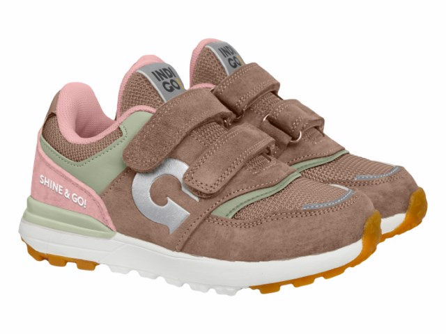 90-555T 28-2,29-2,30-2,31-2,32-2,33-2 Indigo kids П/ботинки Актив.отдых Кроссовки Иск.мат, Текстиль, ЭВА / ТЭП В/О жен