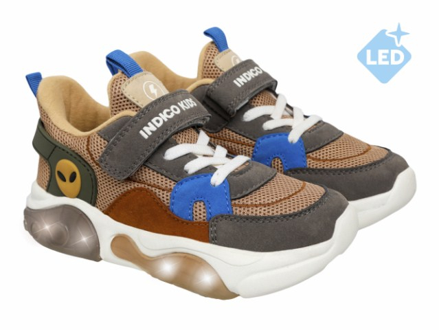 92-029D2 26-2,27-2,28-2,29-2,30-2,31-2 Indigo kids П/ботинки Актив.отдых Кроссовки Иск.мат, Текстиль, ЭВА / ТЭП В/О Муж