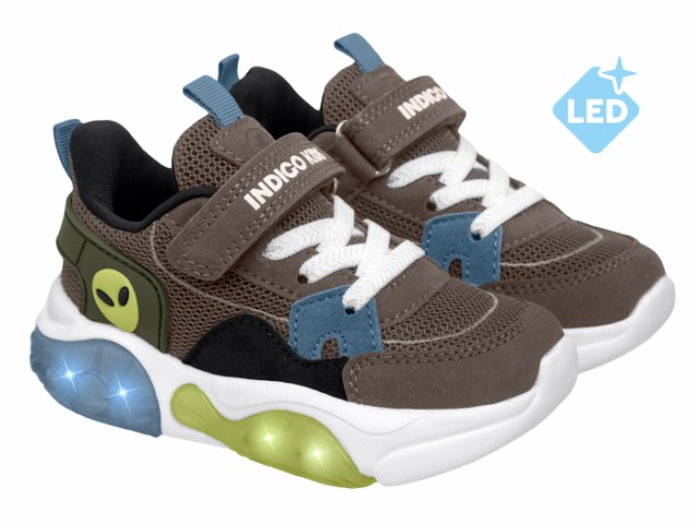 92-029G 26-2,27-2,28-2,29-2,30-2,31-2 Indigo kids П/ботинки Актив.отдых Кроссовки Иск.мат, Текстиль, ЭВА / ТЭП В/О Муж