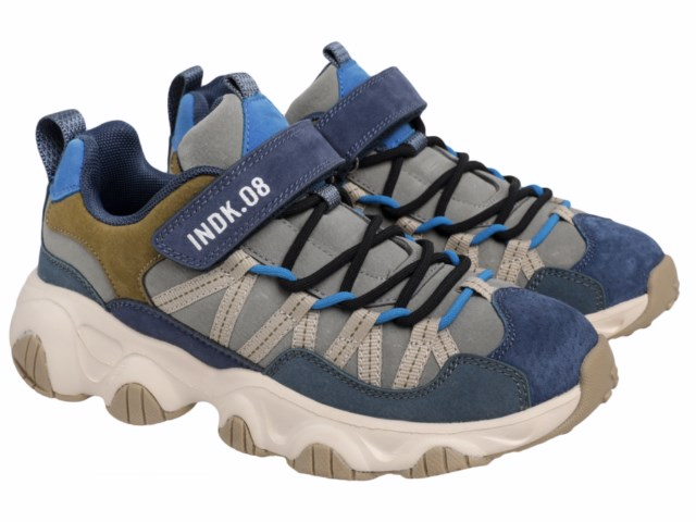 92-060B 32-2,33-2,34-2,35-2,36-2,37-2 Indigo kids П/ботинки Актив.отдых Кроссовки Иск.мат, Текстиль, ЭВА / ТЭП В/О Муж