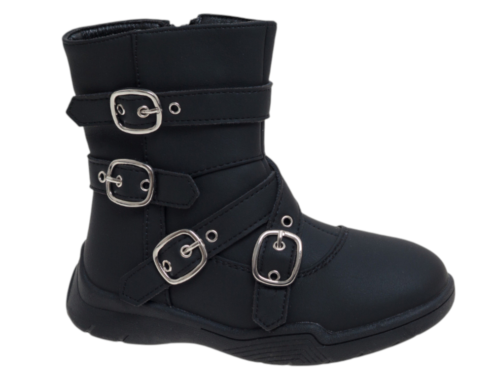 R588695757BK СКАЗКА Черный Девочка Иск.кожа Байка 27-32 111111