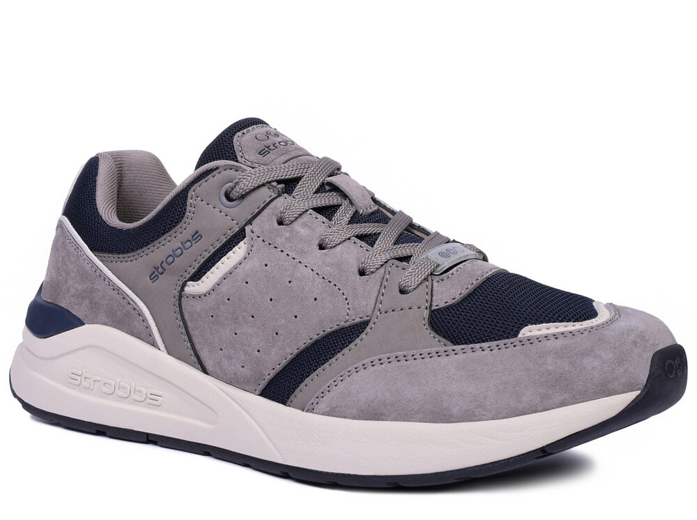 B3862-2 Сер 40-2,41-2,42-2,43-2 Strobbs П/ботинки Актив.отдых Кроссовки Нат.кожа, Текстиль, ЭВА,Резина,ТПУ вставка В/О Муж
