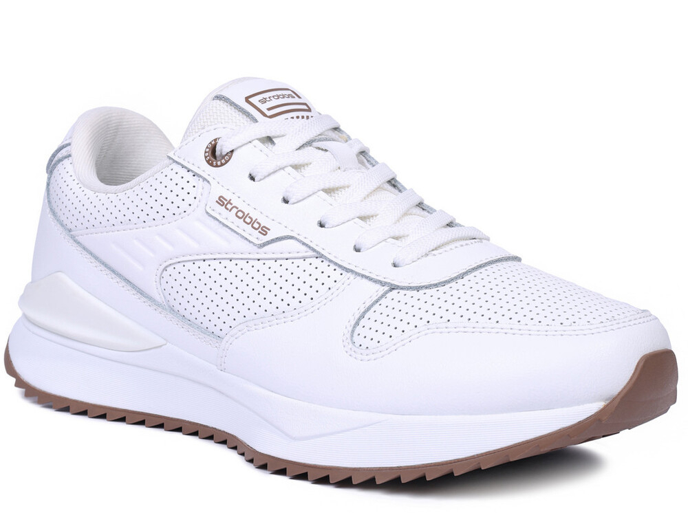 C3854-6 Бел 41-1,42-2,43-2,44-2,45-1 Strobbs П/ботинки Актив.отдых Кроссовки Нат.кожа, Текстиль, ЭВА,Резина,ТПУ вставка В/О Муж