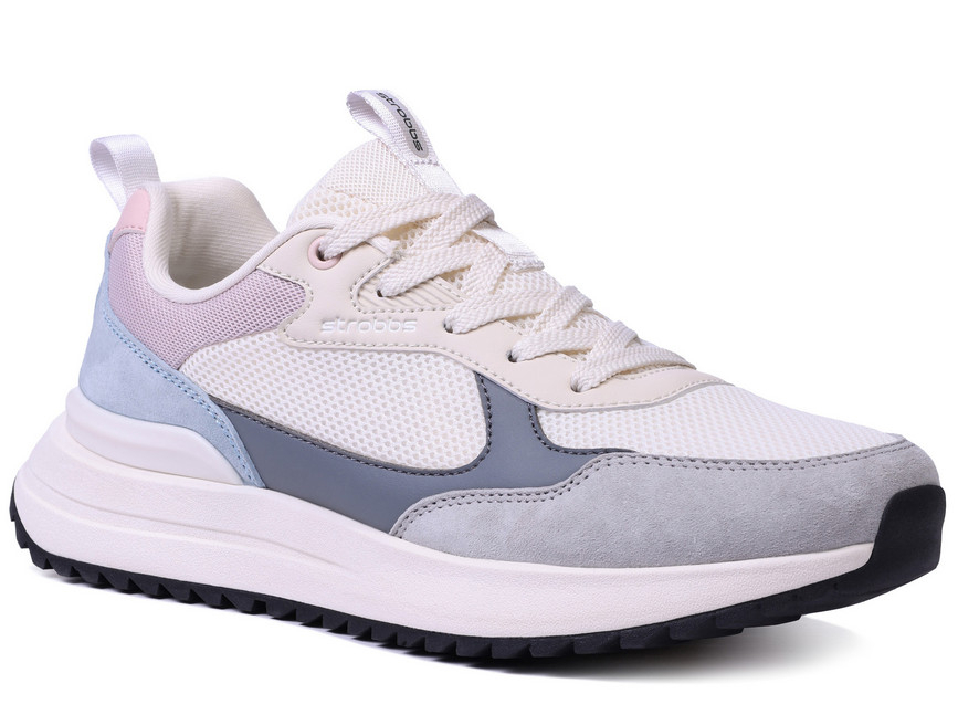 F7720-12 Мультиколор 36-1,37-1,38-2,39-2,40-1,41-1 Strobbs П/ботинки Актив.отдых Кроссовки Нат.кожа, Текстиль, ЭВА,Резина,ТПУ вставка В/О жен