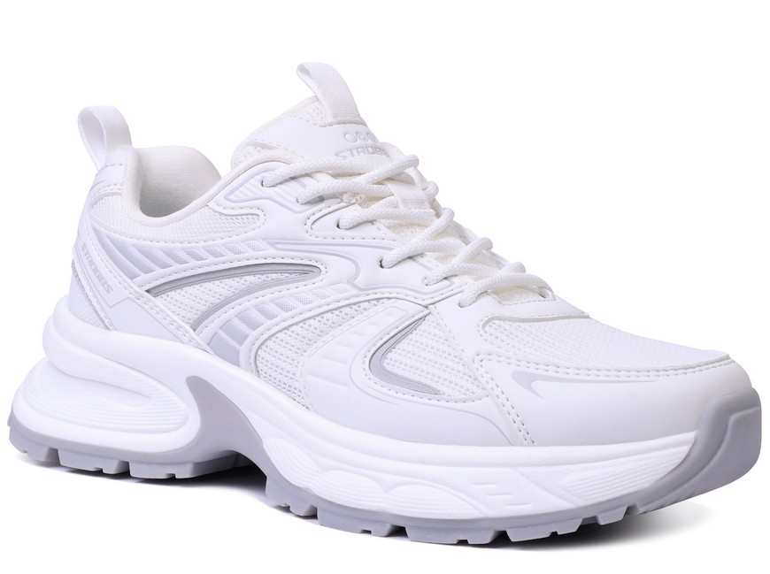 F7719-6 Бел 36-1,37-1,38-2,39-2,40-1,41-1 Strobbs П/ботинки Актив.отдых Кроссовки Иск.мат, Текстиль, ПУ,ТПУ вставка В/О жен