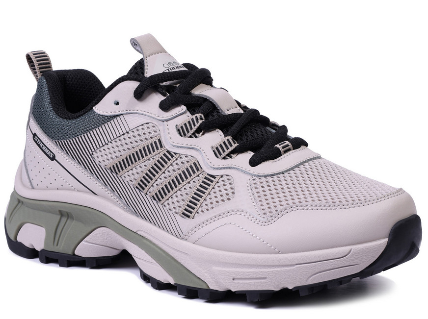 C3894-25 Беж 41-1,42-2,43-2,44-2,45-1 Strobbs П/ботинки Актив.отдых Кроссовки Нат.кожа, Текстиль, ЭВА,Резина,ТПУ вставка В/О Муж