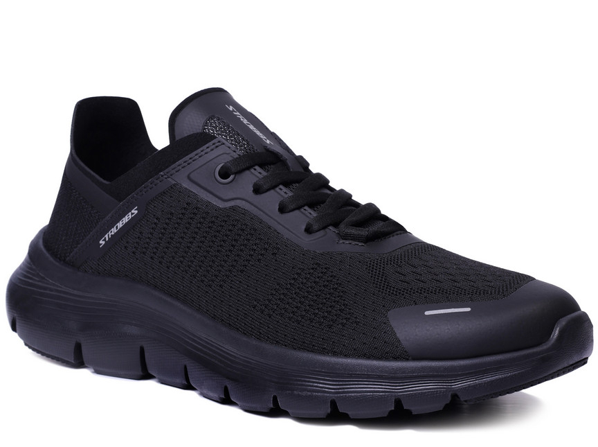 C3926-3 Чёр 41-1,42-2,43-2,44-2,45-1 Strobbs П/ботинки Актив.отдых Кроссовки Текстиль, Текстиль, ЭВА,Резина Лето Муж