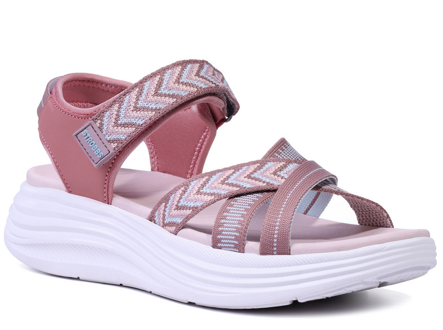 F7761-11 Роз 36-1,37-1,38-2,39-2,40-2 Strobbs Туфли Повсед Сандалии Текстиль, Текстиль, ЭВА Лето жен