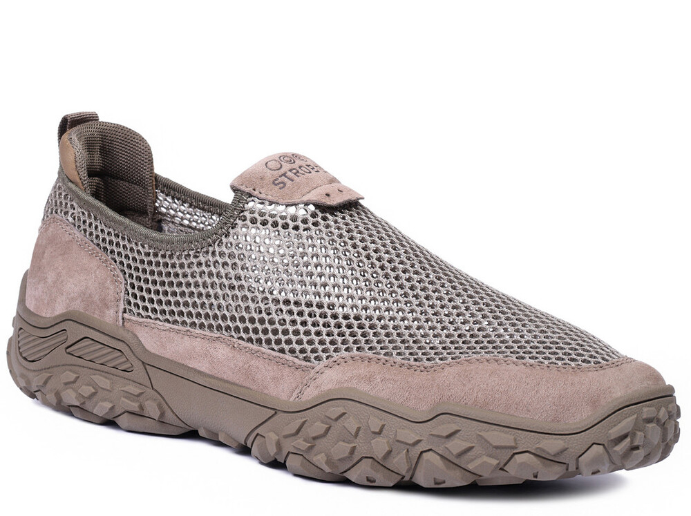 B3850-19 хаки 40-2,41-2,42-2,43-2 Strobbs П/ботинки Актив.отдых Слипоны Текстиль, Без подклада, Резина Лето Муж