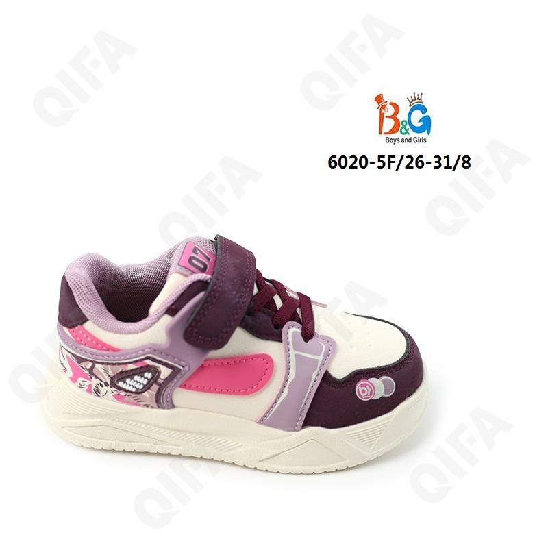 RC51_6020_W-5F Фиол 26-1,27-1,28-2,29-2,30-1,31-1 Boys and Girls П/ботинки Актив.отдых Кроссовки Иск.мат, Текстиль, ЭВА (EVA-Этиленвинилацетат) В/О же