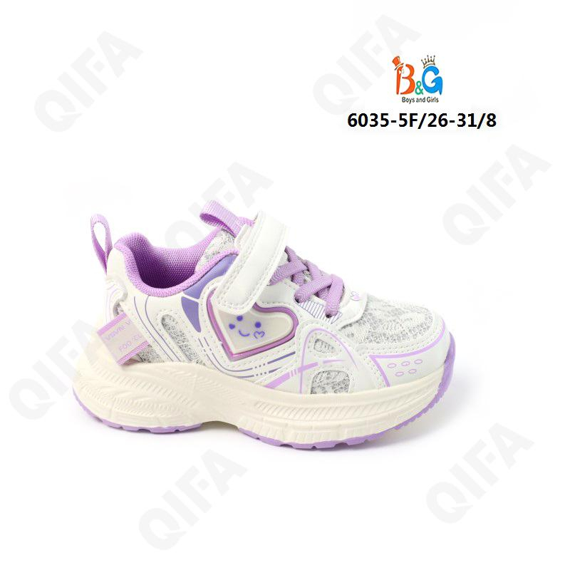 RC51_6035-5F Фиол 26-1,27-1,28-2,29-2,30-1,31-1 Boys and Girls П/ботинки Актив.отдых Кроссовки Иск.мат, Текстиль, ЭВА (EVA-Этиленвинилацетат) В/О жен