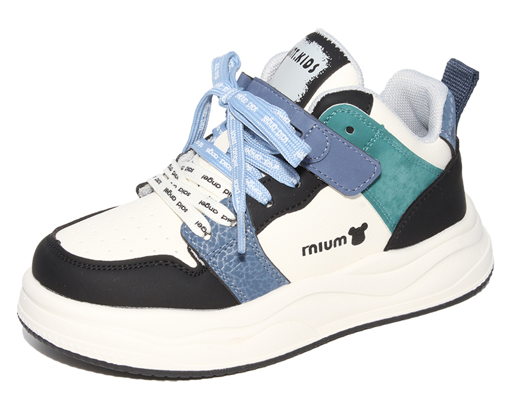 E22753 Белый, Чёрный 32-1,33-1,34-1,35-1,36-1,37-1 Капитошка П/ботинки Актив.отдых Кроссовки Иск.мат, Текстиль, ЭВА В/О Муж