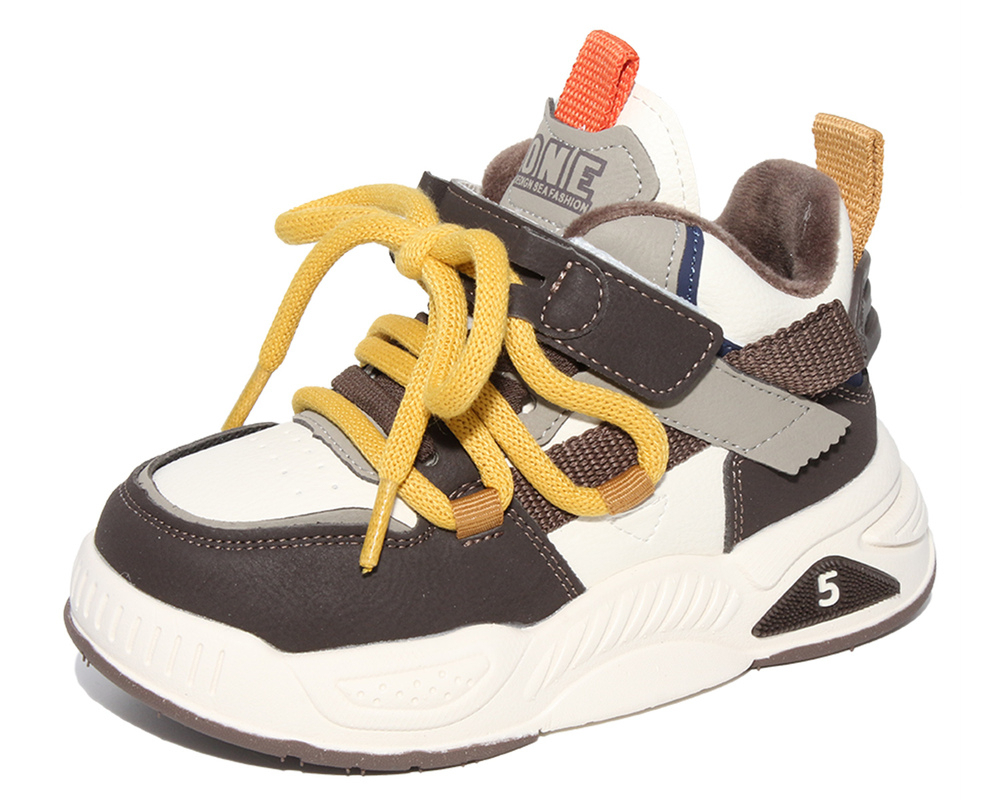 F22758 кофейный 32-1,33-1,34-1,35-1,36-1,37-1 Капитошка Ботинки Актив.отдых Кроссовки Иск.мат, Байка/Флис, ЭВА В/О Муж