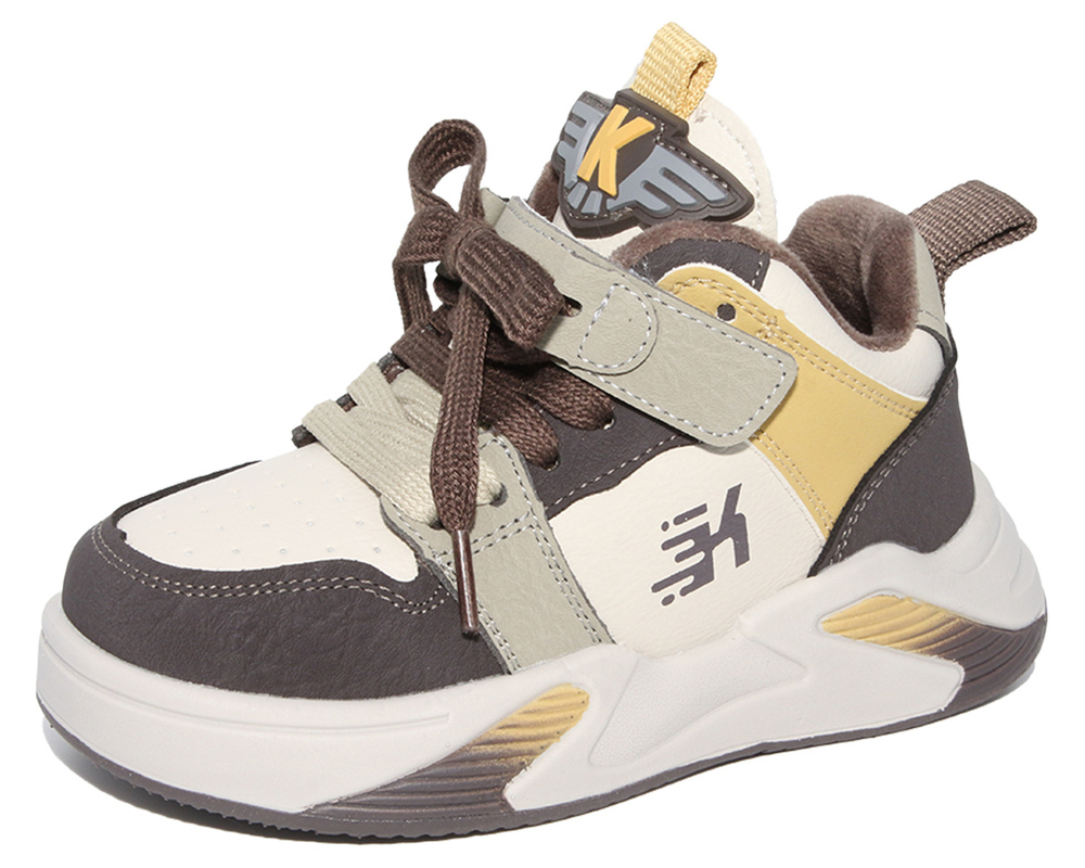 F22766 кофейный 26-1,27-1,28-1,29-1,30-1,31-1 Капитошка Ботинки Актив.отдых Кроссовки Иск.мат, Байка/Флис, ЭВА В/О Муж