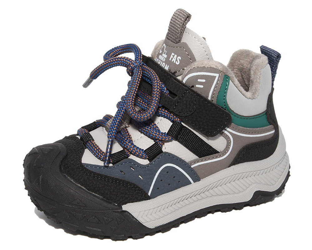 F22776 Сер 32-1,33-1,34-1,35-1,36-1,37-1 Капитошка Ботинки Актив.отдых Кроссовки Иск.мат, Байка/Флис, Резина В/О Муж