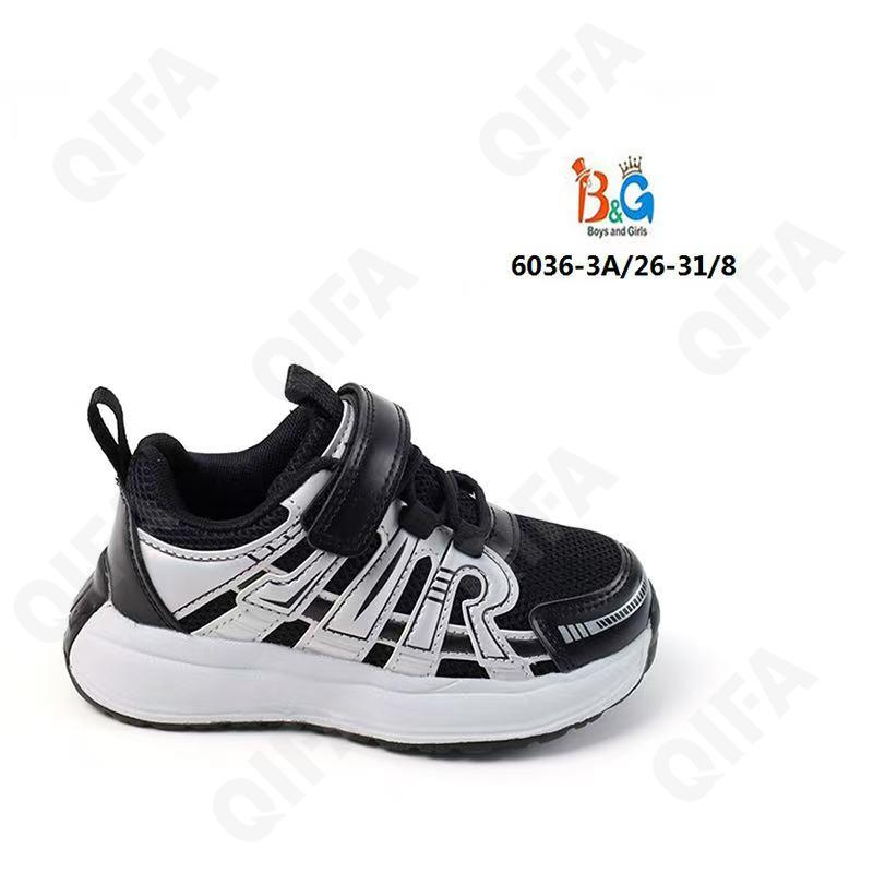 RC51_6036_M-3A Чёр 26-1,27-1,28-2,29-2,30-1,31-1 Boys and Girls П/ботинки Актив.отдых Кроссовки Иск.мат, Текстиль, ЭВА (EVA-Этиленвинилацетат) В/О Муж