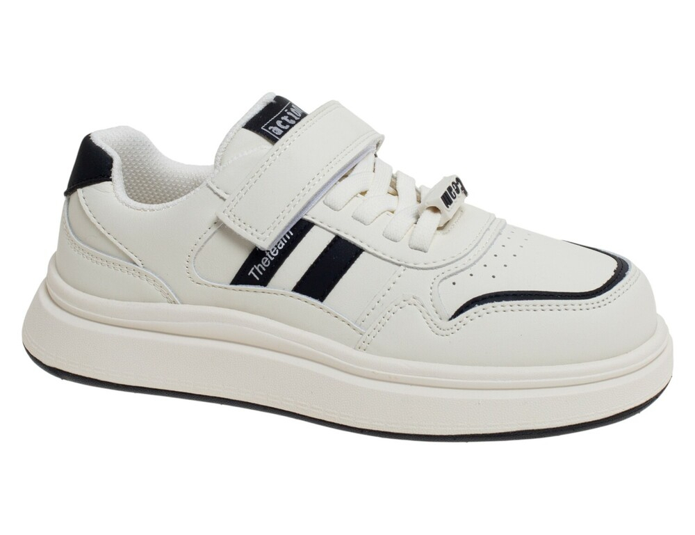 R266514158W/BK белый/черный 33-1,34-2,35-2,36-2,37-1 Сказка П/ботинки Актив.отдых Кроссовки Иск.мат, Текстиль В/О жен