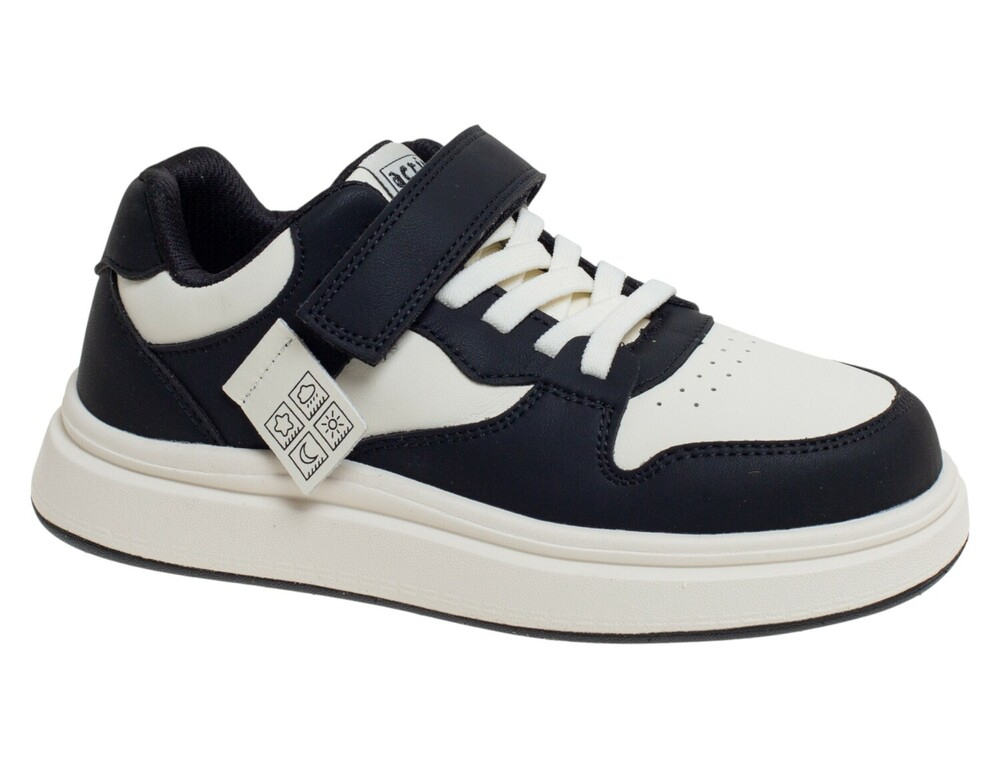 R266514159W/BK белый/черный 33-1,34-2,35-2,36-2,37-1 Сказка П/ботинки Актив.отдых Кроссовки Иск.мат, Текстиль В/О Муж