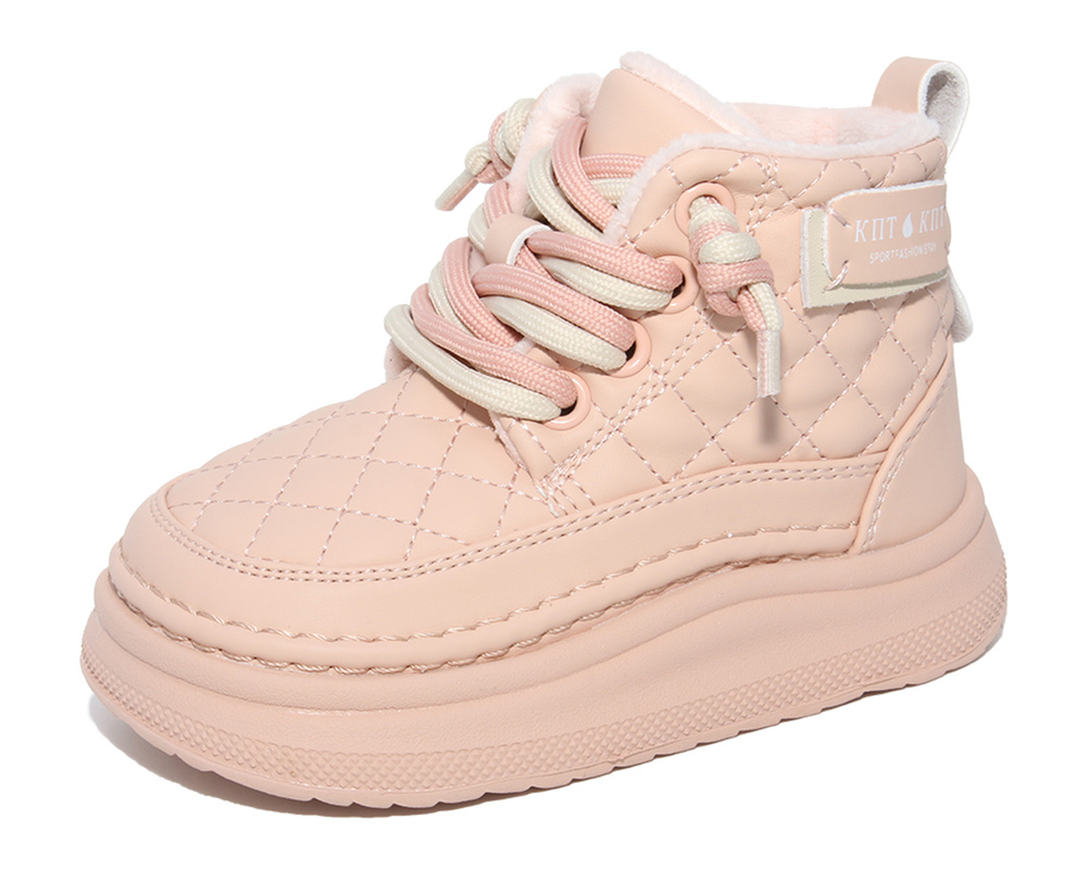 F22084 Роз 17-2,18-2,19-2,20-2 Капитошка Ботинки Повсед Дерби Иск.мат, Байка/Флис, Резина В/О жен