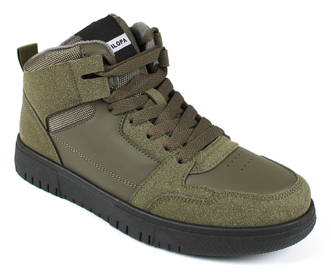 AL 17907 хаки 36-1,37-1,38-1,39-1,40-1,41-1 Antilopa Ботинки Актив.отдых Кроссовки Иск.мат, Текстиль В/О Муж