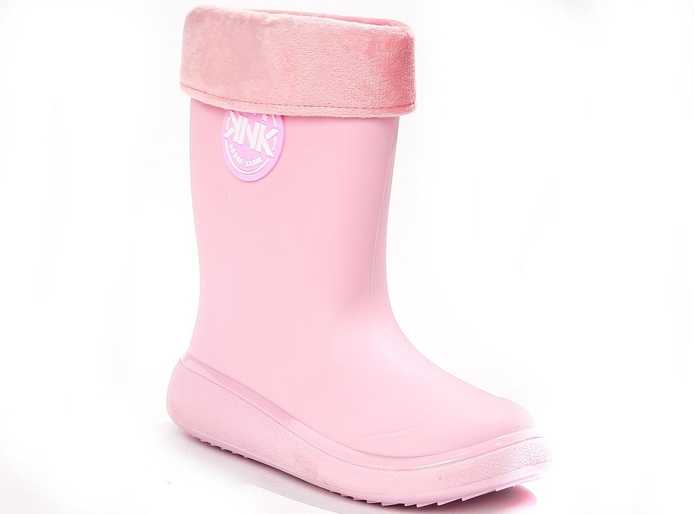 EWW_30688_розовый (Kedberry) ПВХ Текстиль(80% хлопок, 20% ПЭ) 30-35 111111 Резина Сапоги ПВХ KEDBERRY