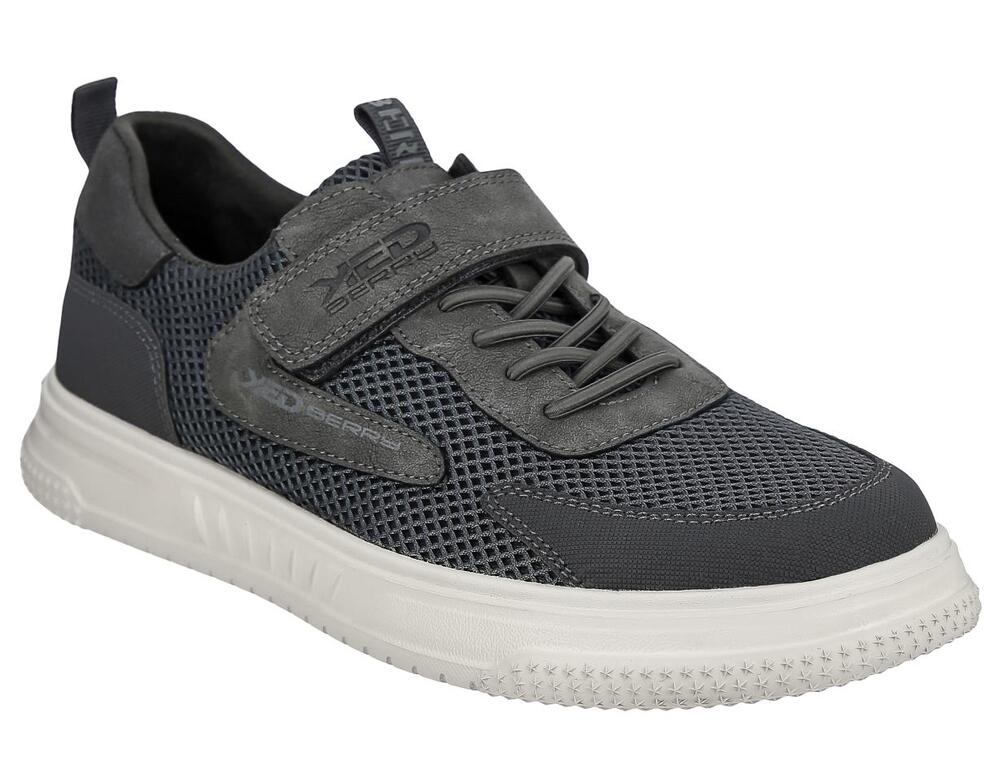 GKT_2271_серый Текстиль/ИскКожа Текстиль(100% ПЭ) 38-43 111111 ДС1_Всесезон Сменка Полуботинки Комфорт KEDBERRY