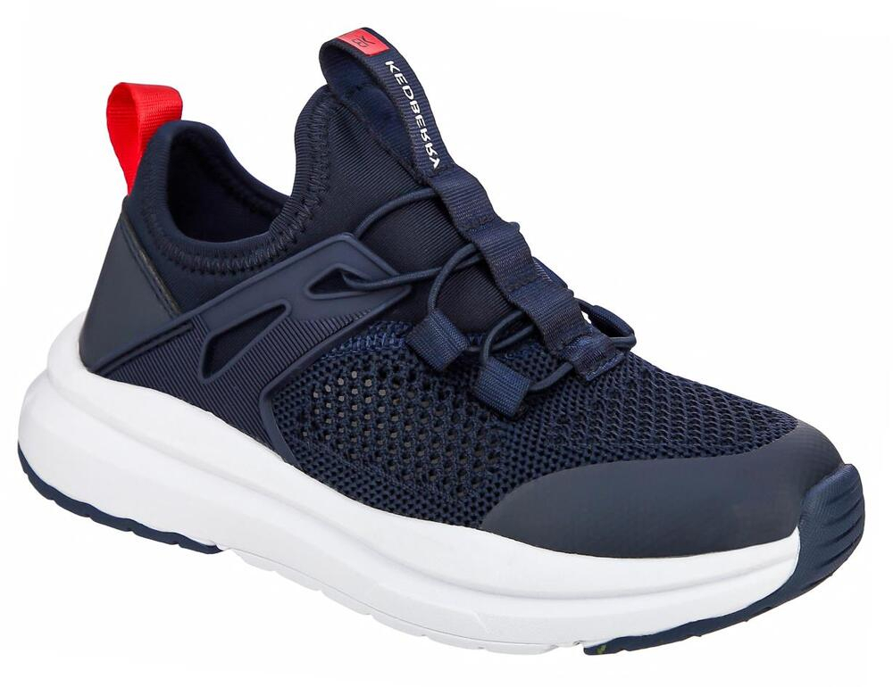 VYN_235-03_синий Текстиль/ИскКожа Без подкладки 30-37 11111111 ДС1_Всесезон Кроссовки Носки KEDBERRY