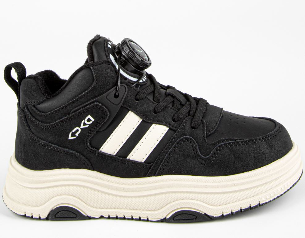 731215у-1 Чёр 31-1,32-1,33-1,34-1,35-1 Kapika Ботинки Актив.отдых Кроссовки Иск.мат, Байка/Флис В/О Муж