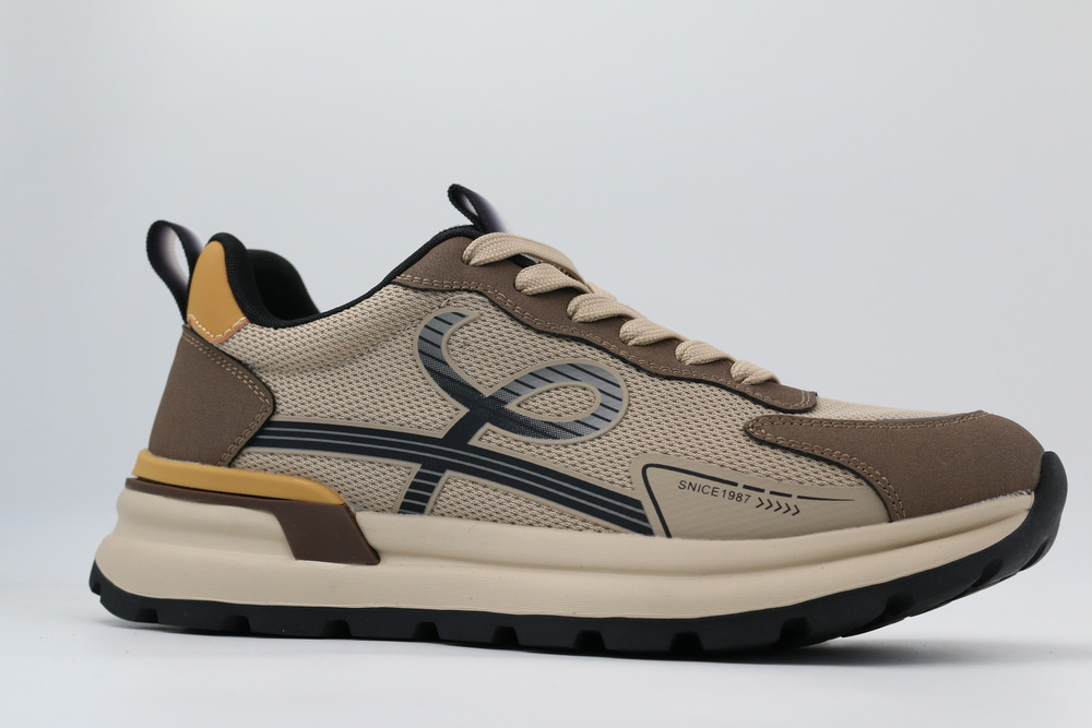 74976-2 бежевый-коричневый 39-1,40-1,41-1,42-1,43-1 Kapika П/ботинки Актив.отдых Кроссовки Иск.мат, Текстиль, ЭВА/резина В/О Муж