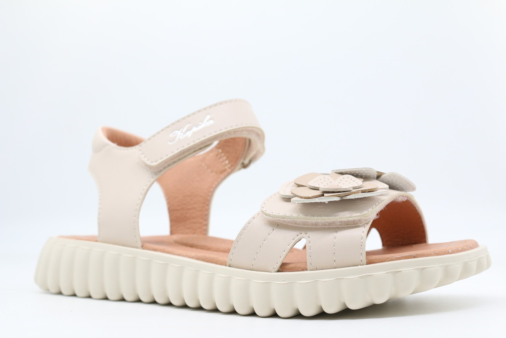 33840п-2 Беж 31-1,32-1,33-1,34-1,35-1 Kapika Туфли Повсед Сандалии Иск.мат, Кожподклад, ЭВА/резина Лето жен