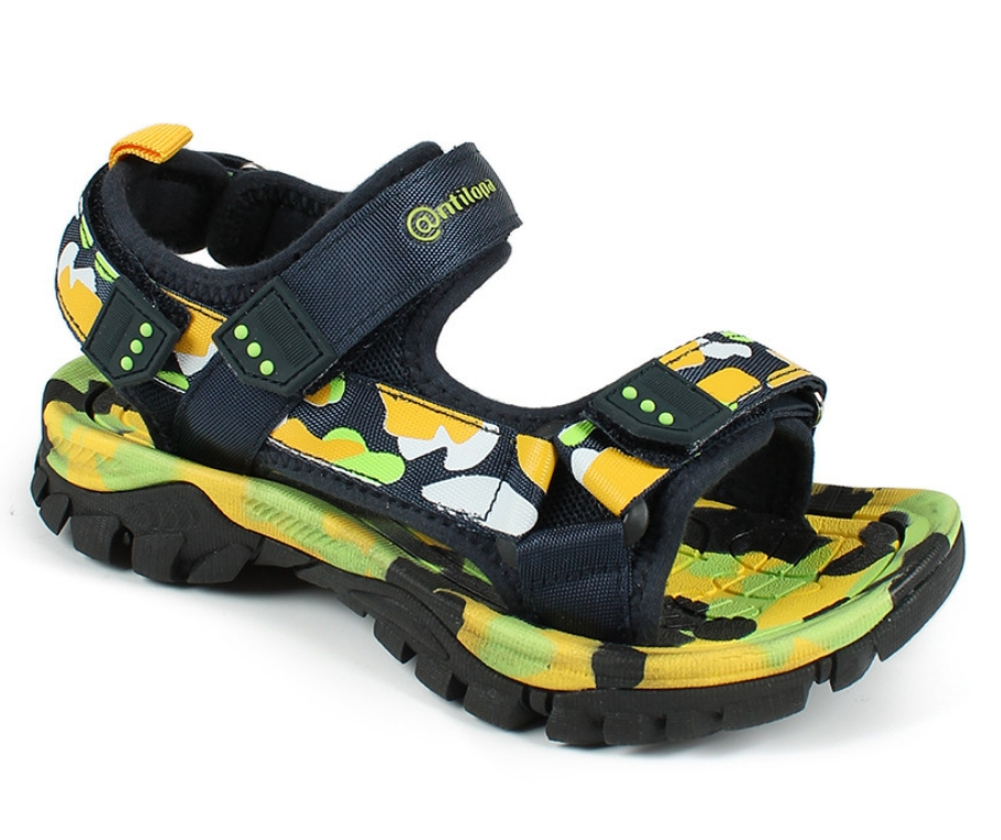 AL 17427 Син 30-1,31-1,32-1,33-1,34-1,35-1 Antilopa Туфли Актив.отдых Сандалии Текстиль, Текстиль Лето Муж