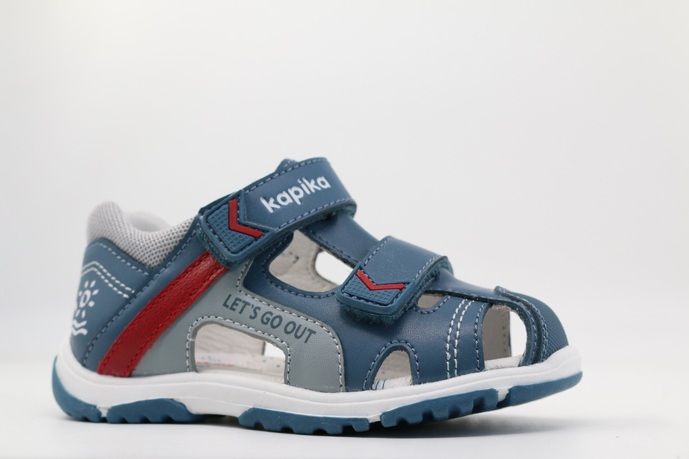 31878-1 Син 23-1,24-1,25-1,26-1,27-1 Kapika П/ботинки Повсед Сандалеты Нат.кожа, Кожподклад, ТЭП (термоэластопласт) Лето Муж