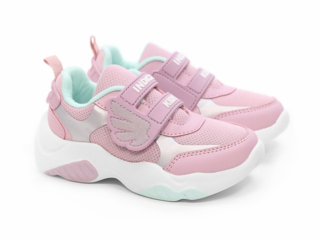 92-014B Пыльная роза 23-1,24-1,25-2,26-2,27-2,28-1,29-1 Indigo kids П/ботинки Актив.отдых Кроссовки Иск.мат, Текстиль, ЭВА В/О жен