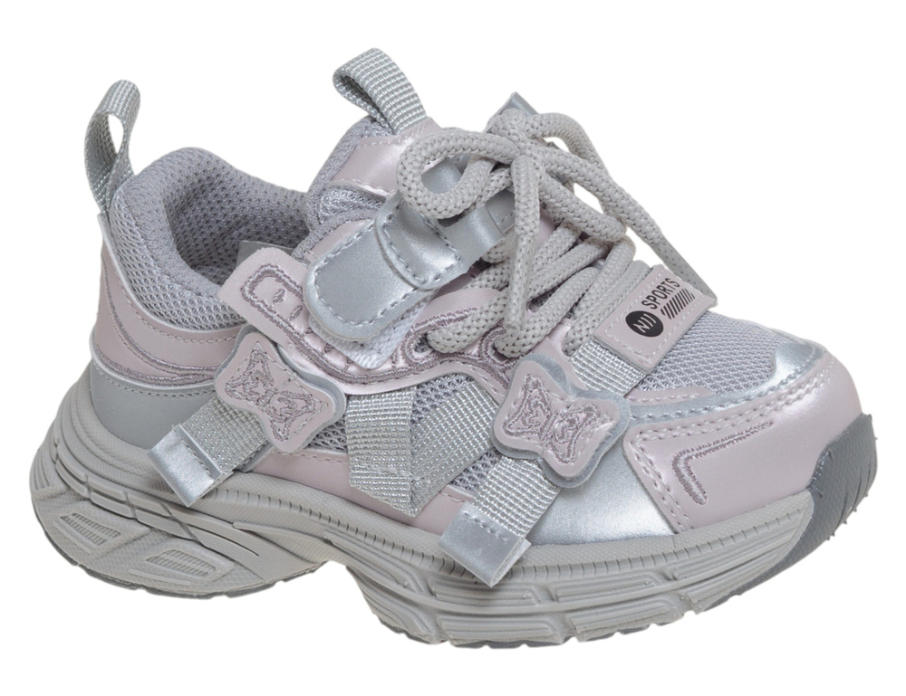 R000012492S Серебро 22-2,23-2,24-2,25-2,26-2 Сказка П/ботинки Актив.отдых Кроссовки Иск.мат, Текстиль В/О жен
