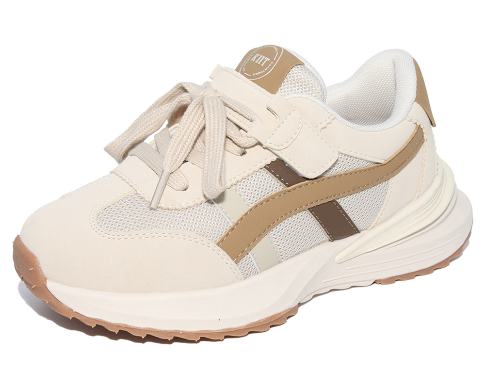 E22978 Беж 32-1,33-1,34-1,35-1,36-1,37-1 Капитошка П/ботинки Актив.отдых Кроссовки Иск.мат, Текстиль, ЭВА В/О жен