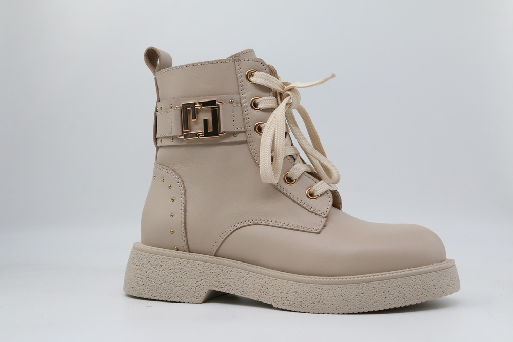 54577ут-2 Беж 35-1,36-1,37-1,38-1,39-1 Kapika Ботинки Повсед Дерби Нат.кожа, Байка/Флис, ТЭП (термоэластопласт) В/О жен