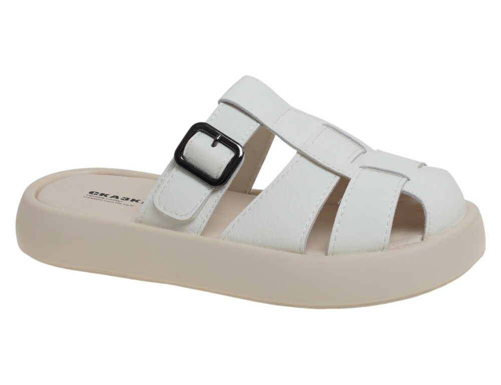 R578811601B Беж 32-1,33-2,34-2,35-2,36-2,37-1 Сказка Туфли Повсед Шлепанцы/Пантолеты Иск.мат, Иск.кожа Лето жен