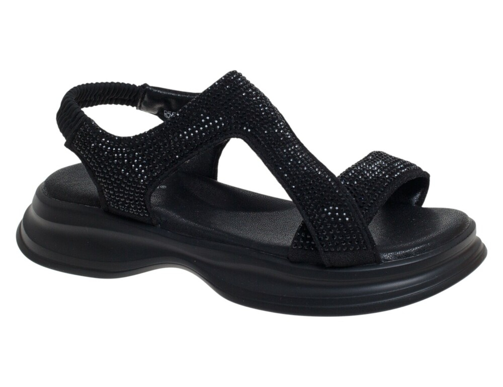 R580311621BK Чёр 32-1,33-2,34-2,35-2,36-2,37-1 Сказка Туфли Повсед Сандалии Иск.мат, Иск.кожа Лето жен
