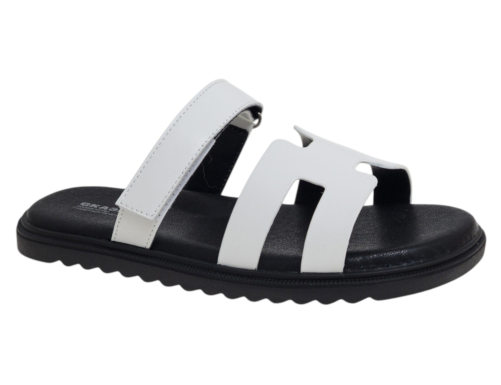 R306311546W Бел 33-2,34-2,35-2,36-2,37-2 Сказка Туфли Повсед Шлепанцы/Пантолеты Иск.мат, Иск.кожа Лето Муж