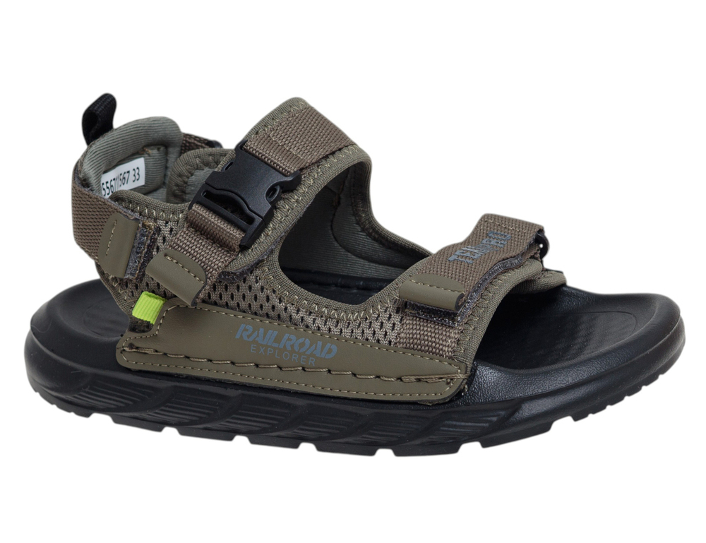 R556711567AG хаки 33-2,34-2,35-2,36-2,37-2 Сказка Туфли Актив.отдых Сандалии Текстиль, Текстиль Лето Муж