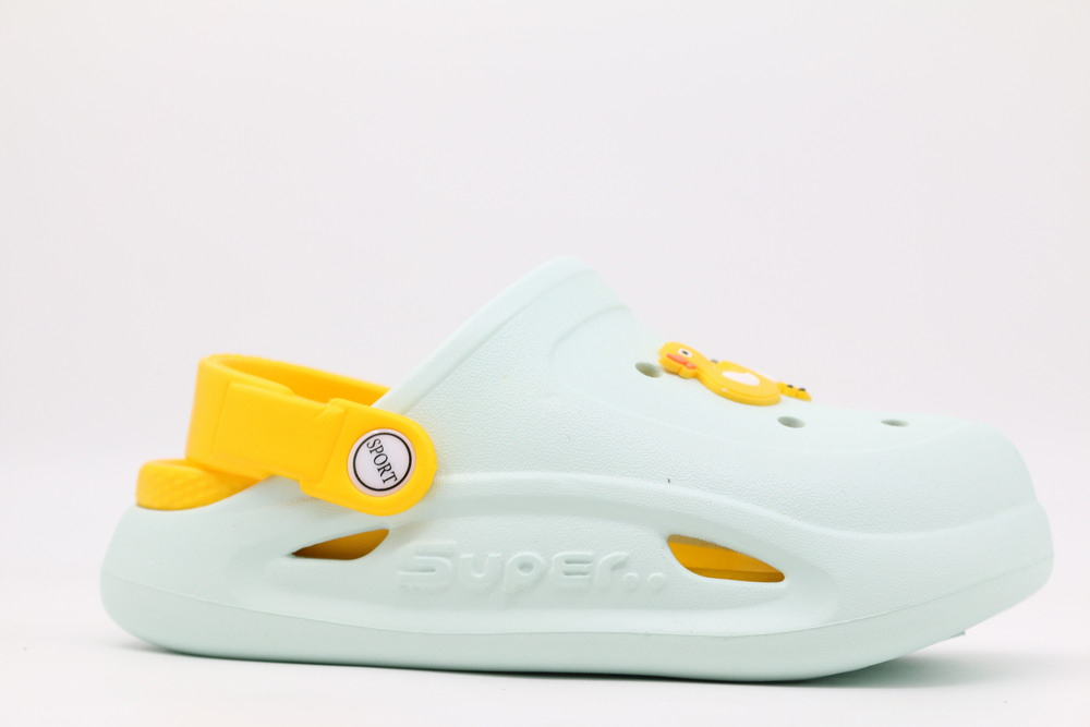 82257-2 Бирюза 28-1,29-1,30-1,31-1,32-1,33-1,34-1,35-1 Kapika Туфли Пляж Кроксы ЭВА, Без подклада, ЭВА Лето жен