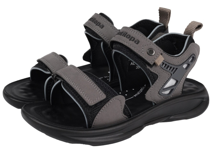 AL 17356 Сер 32-1,33-1,34-1,35-1,36-1,37-1 Antilopa Туфли Актив.отдых Сандалии Иск.мат, Текстиль Лето Муж