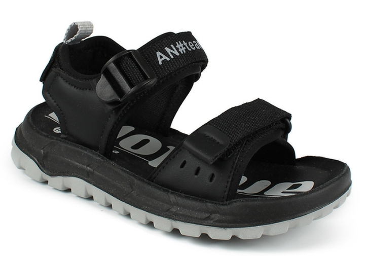 AL 17491 Чёр 36-1,37-1,38-1,39-1,40-1,41-1 Antilopa Туфли Актив.отдых Сандалии Иск.мат, Текстиль Лето Муж