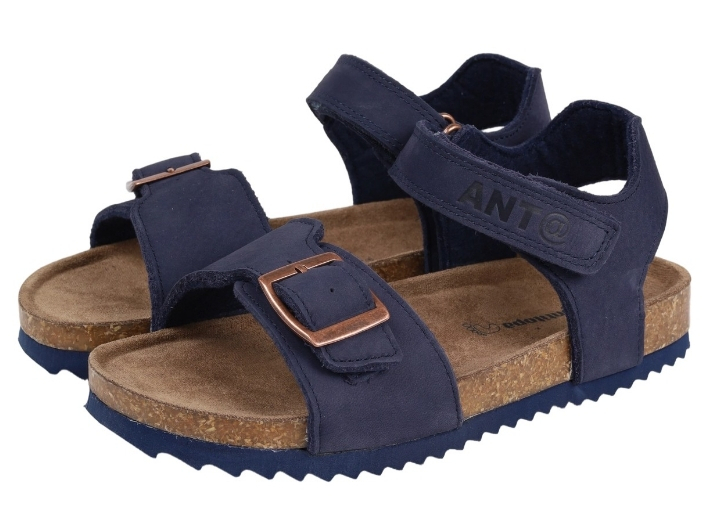 AL 17650 Син 32-1,33-1,34-1,35-1,36-1,37-1 Antilopa Туфли Повсед Сандалии Нат.кожа, Кожподклад Лето Муж