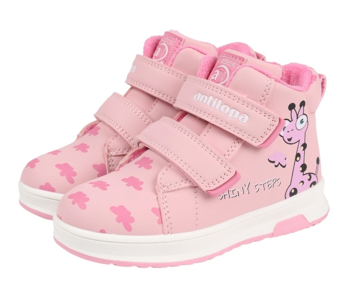 AL 17844 Роз 22-1,23-1,24-1,25-1,26-1,27-1 Antilopa Ботинки Повсед Дерби Иск.мат, Байка/Флис В/О жен