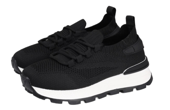 AL 17884 Чёр 35-1,36-2,37-2,38-2,39-2,40-1 Antilopa П/ботинки Актив.отдых Кроссовки Текстиль, Текстиль Лето жен