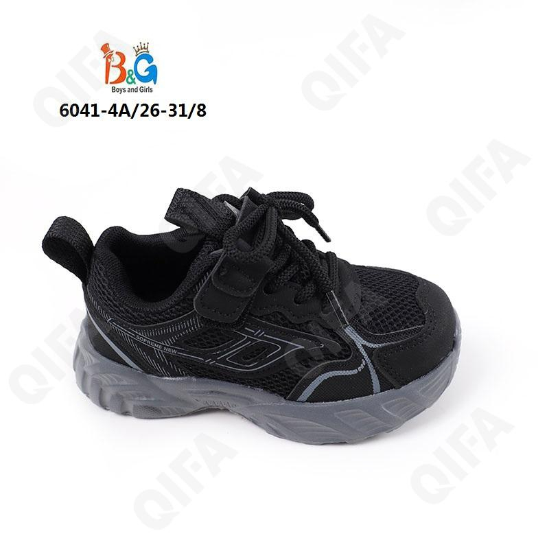 RC51_6041-4A Чёр 26-1,27-1,28-2,29-2,30-1,31-1 Boys and Girls П/ботинки Актив.отдых Кроссовки Иск.мат, Текстиль, ЭВА (EVA-Этиленвинилацетат) В/О Муж