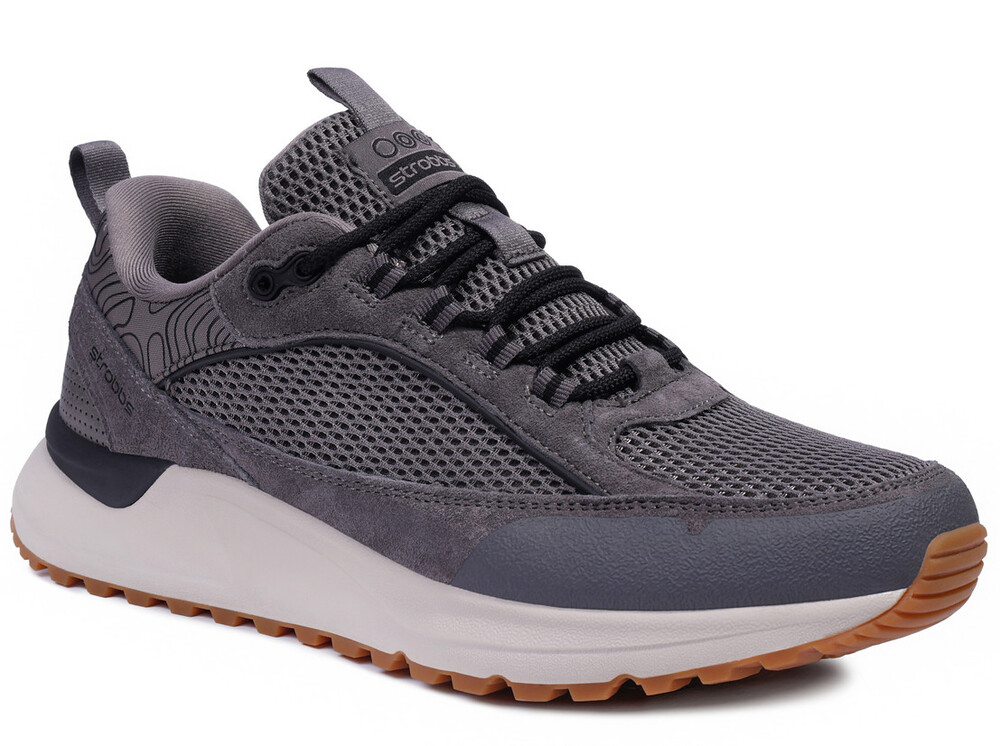 C3931-10 Сер 41-1,42-2,43-2,44-2,45-1 Strobbs П/ботинки Актив.отдых Кроссовки Иск.мат, Текстиль, ЭВА,Резина,ТПУ вставка В/О Муж