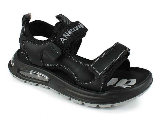AL 17496 Чёр 32-1,33-1,34-1,35-1,36-1,37-1 Antilopa Туфли Актив.отдых Сандалии Иск.мат, Текстиль Лето Муж