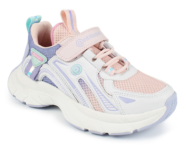 AL 17600 Роз 28-1,29-1,30-1,31-1,32-1,33-1 Antilopa П/ботинки Актив.отдых Кроссовки Иск.мат, Текстиль В/О жен